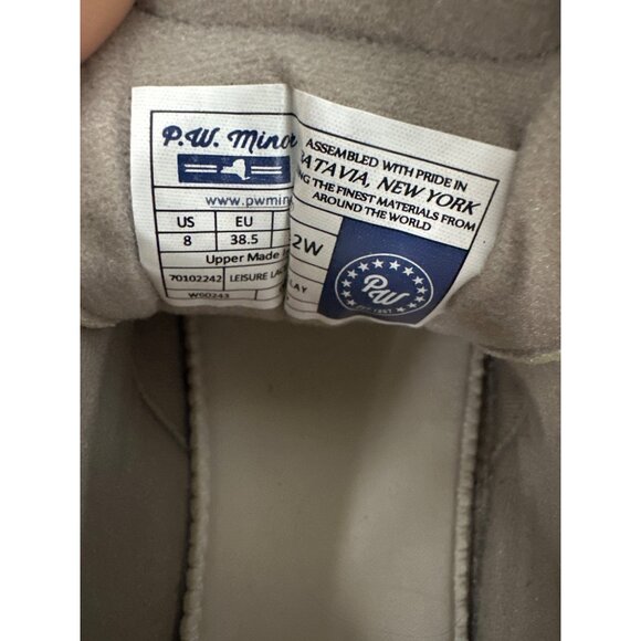 P.W. Minor Comfort Women's Walking Shoes Sz 8 khaki Lace Up Sneakers - Picture 4 of 9